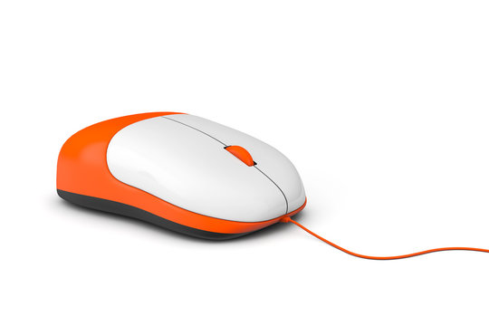 Simple wired computer mouse