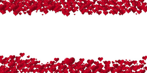 Banner of hearts for holidays