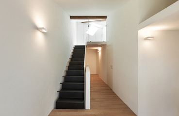beautiful modern loft, view of the staircase