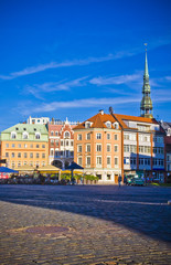 Fototapeta premium The streets in old town, Riga, Latvia