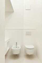 Obraz na płótnie Canvas Architecture, interior house, modern bathroom