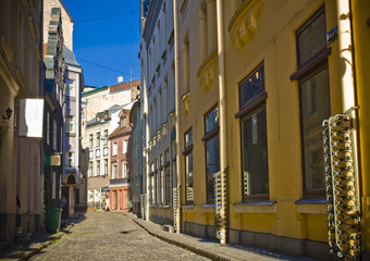 The streets in old town, Riga, Latvia