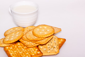 the bread on paper background