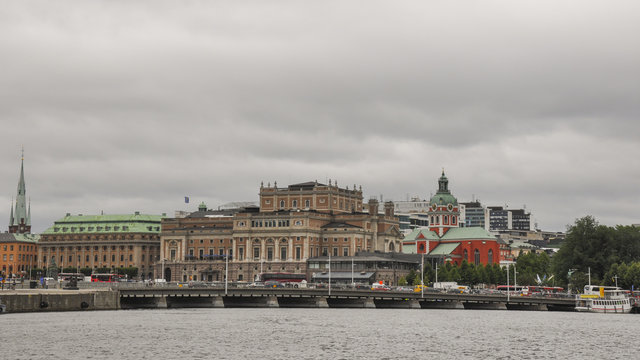 Stockholm, Altstadt, Königliche Oper, Sommer,  Schweden