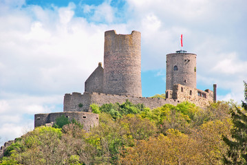 Fototapeta na wymiar Moneta górski zamek w Werrerau