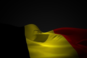 Fototapeta na wymiar Composite image of belgium flag waving