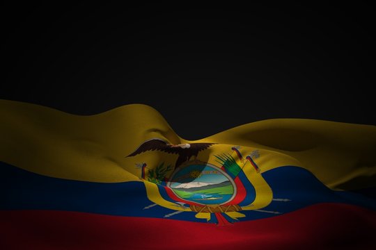 Composite image of ecuador flag waving - Powered by Adobe