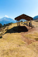 Peru, Ollantaytambo-Inca ruins of Sacred Valley in Andes