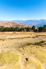 Peru, Ollantaytambo-Inca ruins of Sacred Valley in Andes