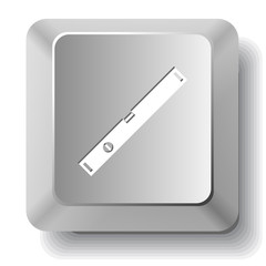 Spirit level. Vector computer key.