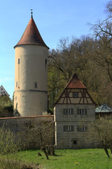 Fototapeta premium Dinkelsbühl, Faulturm