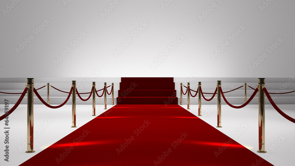 Wall mural red capet