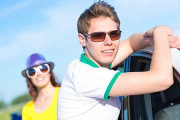 young man in sunglasses