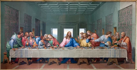 Acrylic prints Central-Europe Vienna - Mosaic of Last supper - copy Leonardo da Vinci