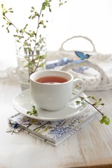 Still life with cup of tea