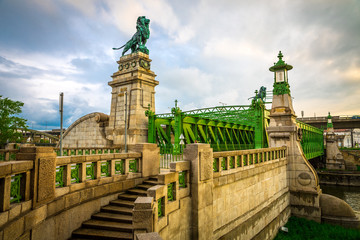 Obraz premium Josef von Schemerl Bridge, Wiedeń,