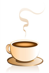 Obraz premium Coffee Cup White