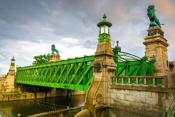 Fototapeta premium Schemerlbrücke, Wien, Österreich