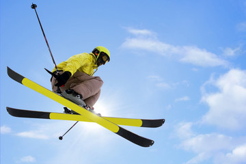 skier  jumping - 64363580
