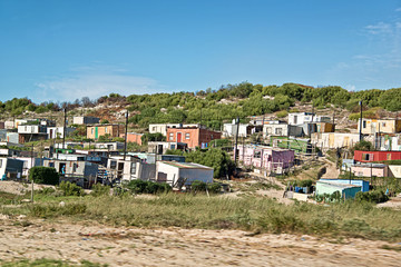 Township near Cape Town, South Africa - obrazy, fototapety, plakaty