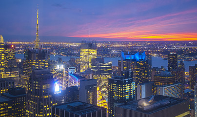 Big Apple Straight After Sunset - New York City at Night