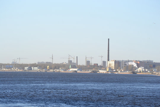 Industrial outskirts of St. Petersburg