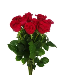 Wall murals Roses Red roses bouquet