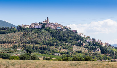 castle of old town in Umbria, Italy