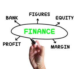 Finance Diagram Means Figures Equity And Profit