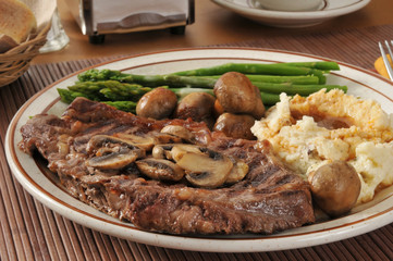 Grilled rib steak