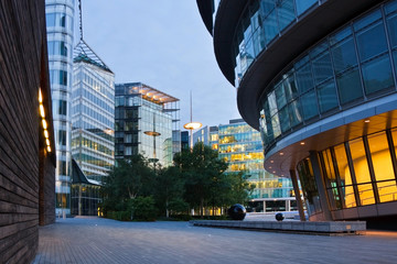 Naklejka premium Modern architecture in Southbank, London.