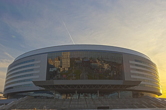 Minsk-Arena Sport Complex. Was Built for Carrying Out World Ice-