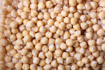 background of chick peas