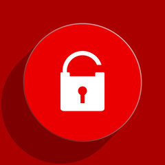 padlock web flat icon