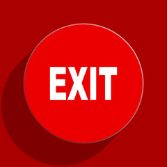exit web flat icon