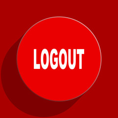 logout web flat icon