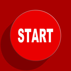 start web flat icon
