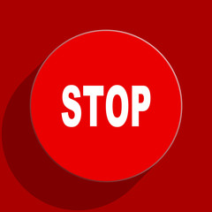 stop web flat icon