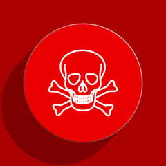 skull web flat icon