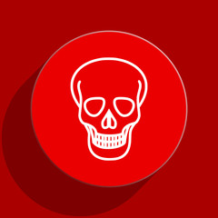 skull web flat icon