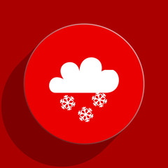 snowing web flat icon