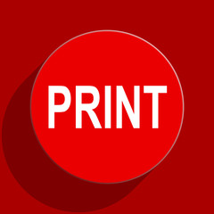 print web flat icon