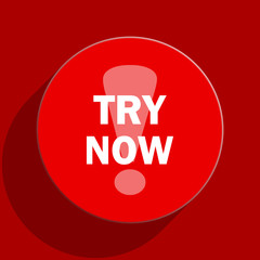 try now web flat icon