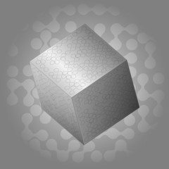 vector illustration of cube