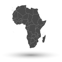 Africa map background vector