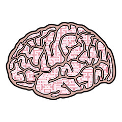 Brain creative design vector