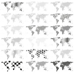 Abstract World Map vector