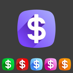 Flat icon money
