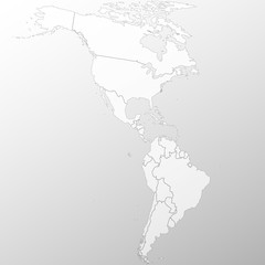 Obraz premium North and South America map background vector