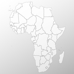 Africa map background vector